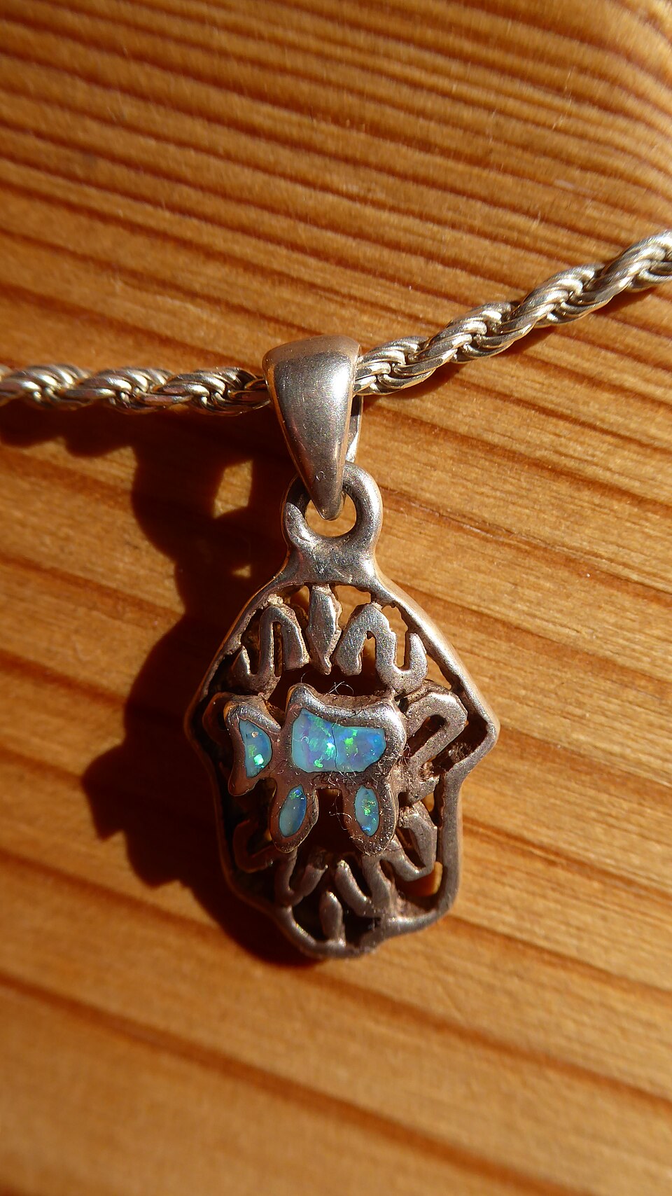 Hamsa Silver Pendant